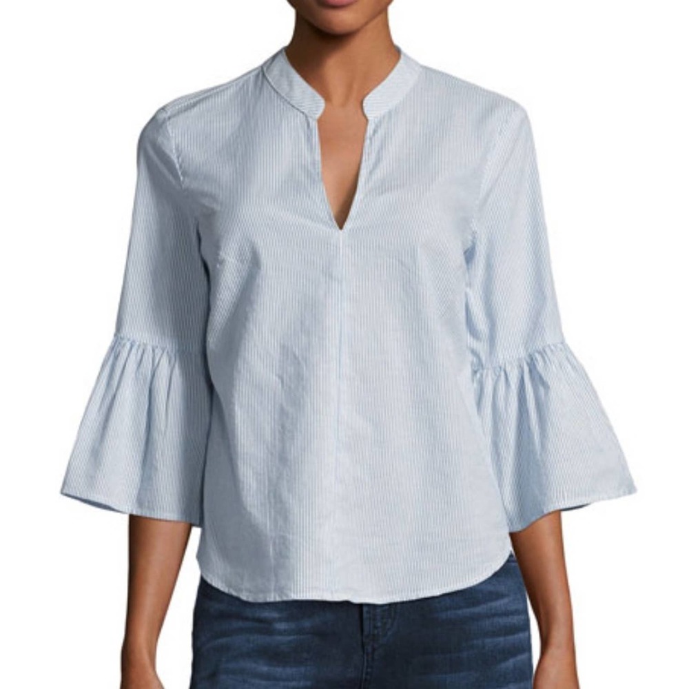 Splendid Pinstripe Bell Sleeve Top - #337